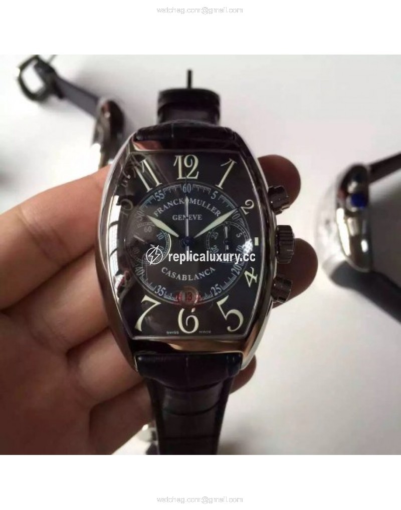 Franck Muller Casablanca Chronograph FM 8880 C CC Stainless Steel Black 