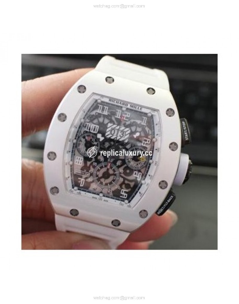 Richard Mille RM011-FM Felipe Massa Chronograph White PVD White 