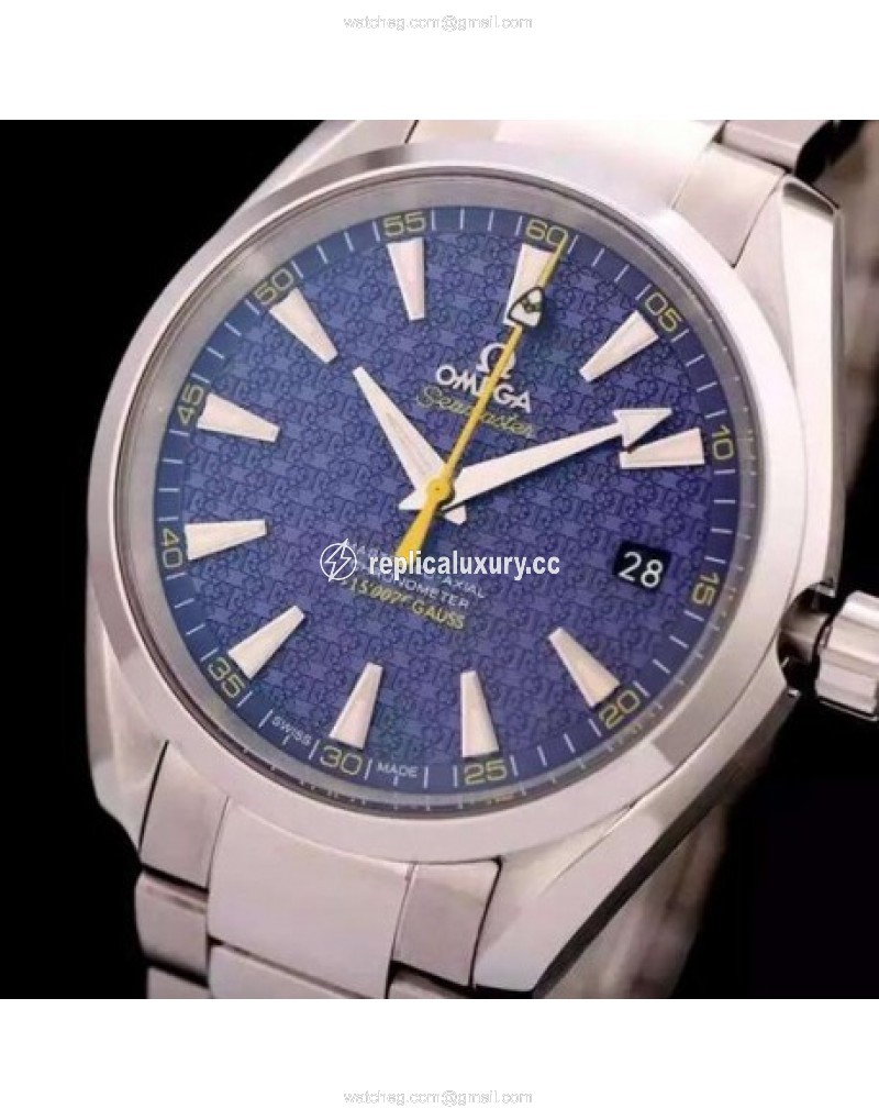 Omega Aqua Terra "James Bond" 41MM Stainless Steel Blue 