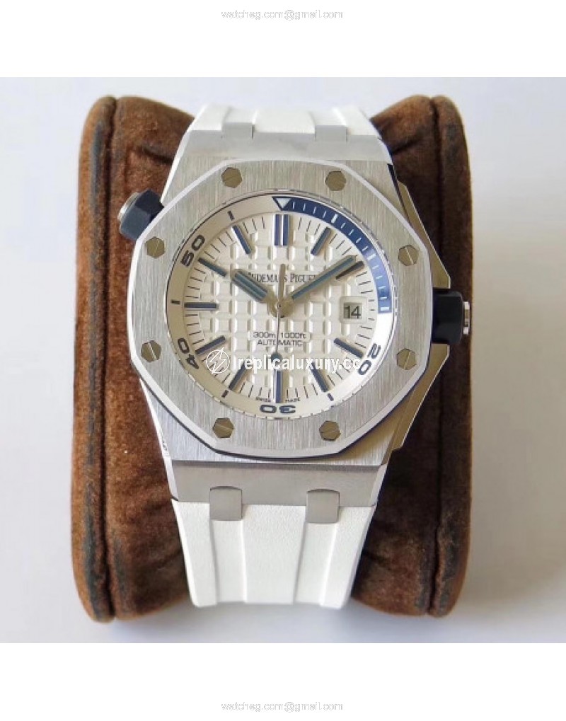 Audemars Piguet Royal Oak Offshore Diver 15710ST.OO.A010CA.01 JF V3 Stainless Steel White 