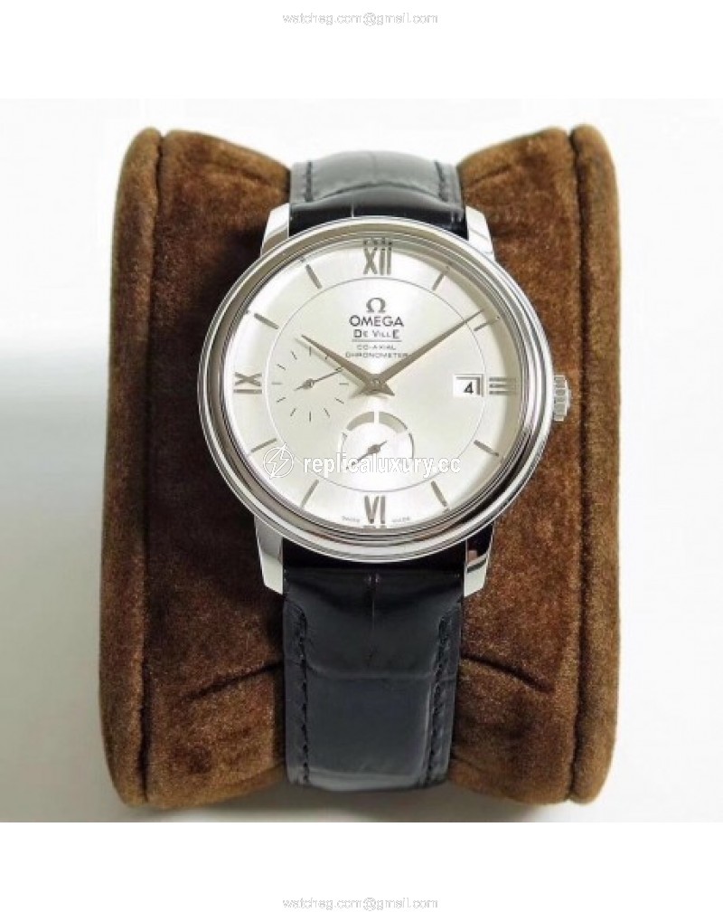 Omega De Ville Prestige Co-Axial Power Reserve 424.13.40.21.02.001 TW Stainless Steel Rhodium 