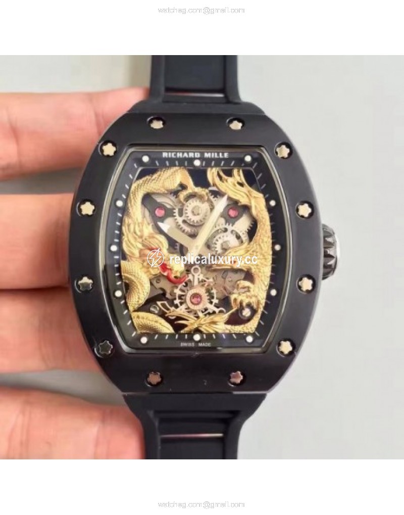 Richard Mille RM57-01 Jackie Chan PVD Yellow Gold 