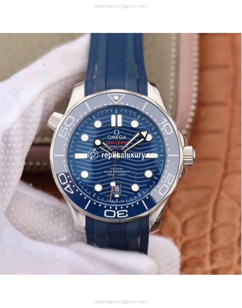 Omega Seamaster Diver 300M 210.32.42.20.03.001 VS V2 Stainless Steel Blue 