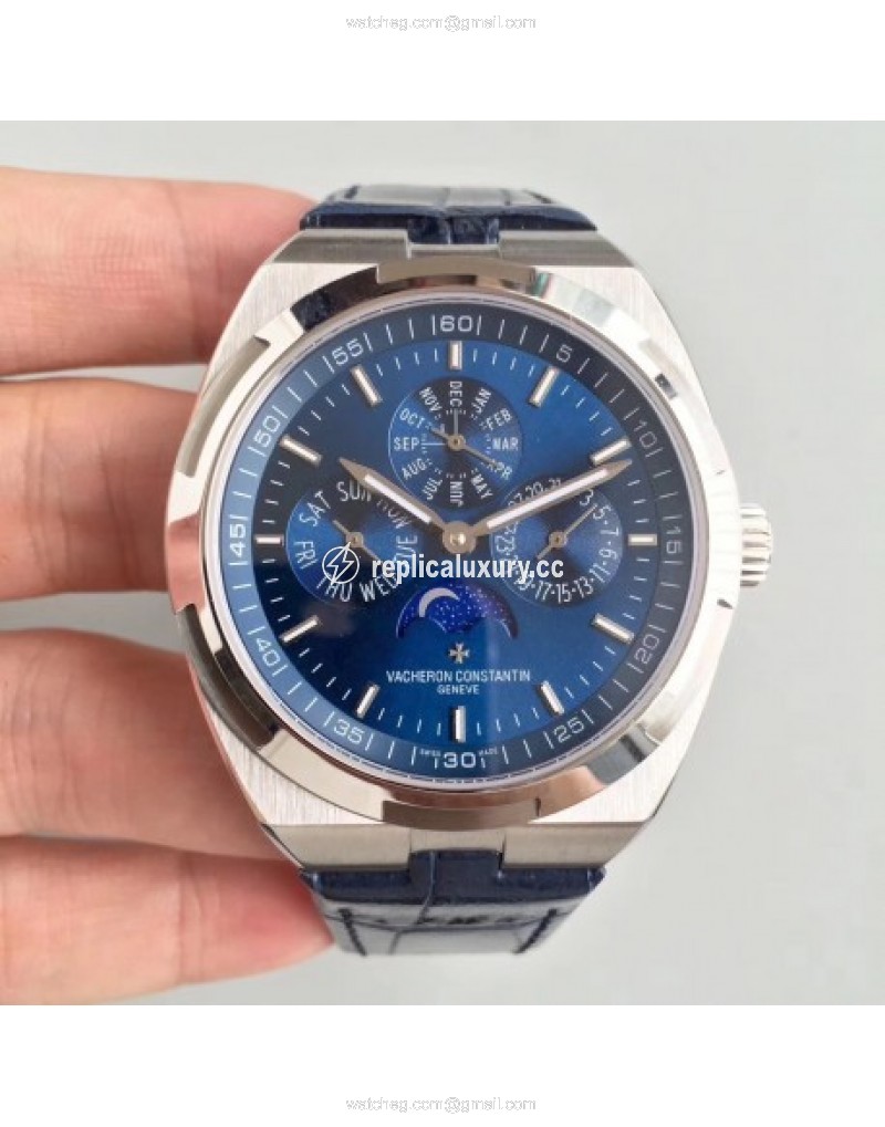 Vacheron Constantin Overseas Ultra Thin Perpetual Calendar 4300V/120G-B102 BF Stainless Steel Blue 