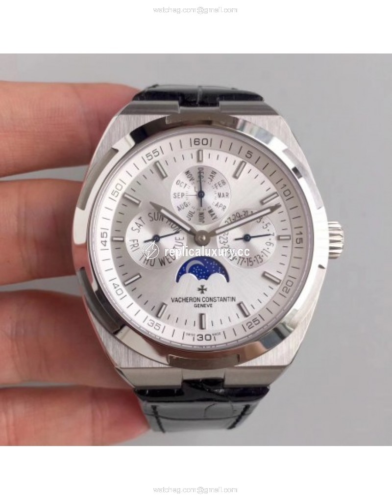 Vacheron Constantin Overseas Ultra Thin Perpetual Calendar 4300V/120G-B102 BF Stainless Steel Silver 