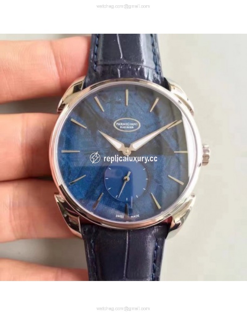 Parmigiani Fleurier Tonda 1950 PFC267-1000600-HA3141 Stainless Steel Meteorite Blue 