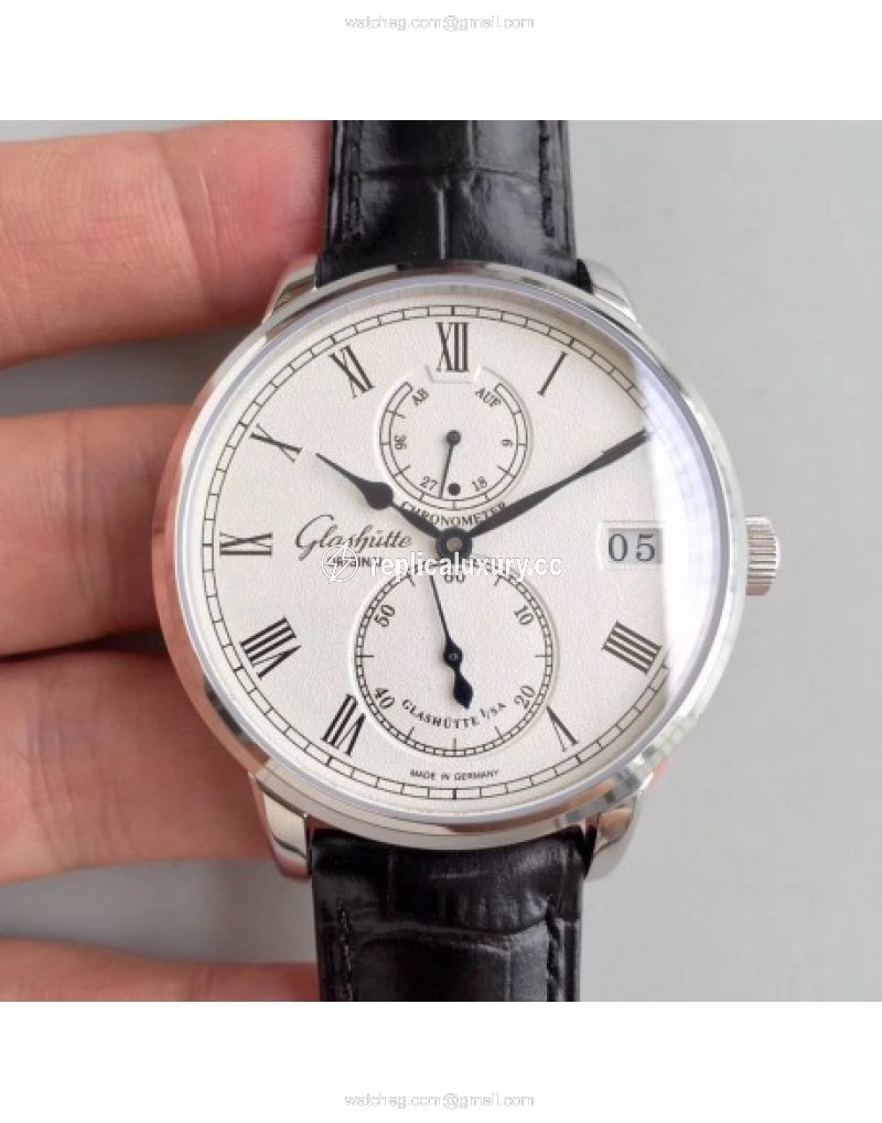 Glashutte Original Senator Chronometer 1-58-01-01-04-04 Noob Stainless Steel Silver 