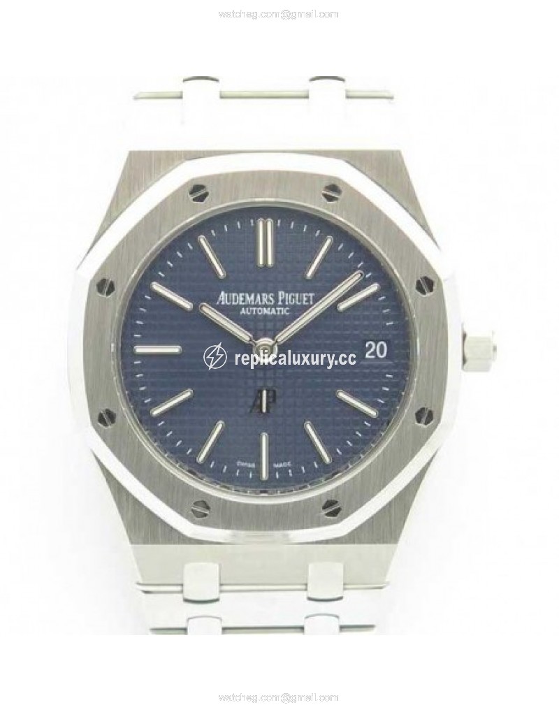 Audemars Piguet Royal Oak Jumbo Extra Thin 39MM 15202 JF Stainless Steel Blue 