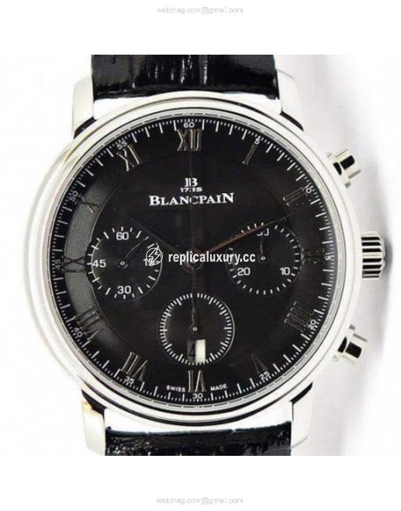 Blancpain Villeret Stainless Steel Black 