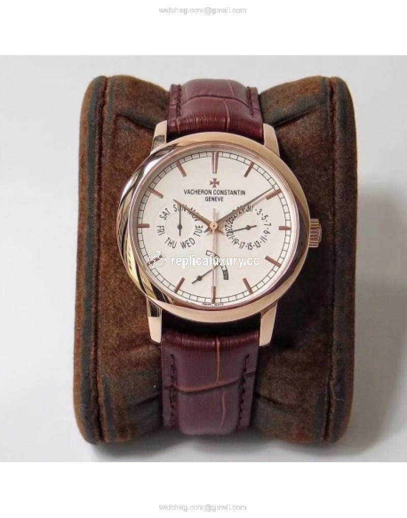 Vacheron Constantin Traditionnelle Day-Date 85290/000R-9969 AI Rose Gold Silver 