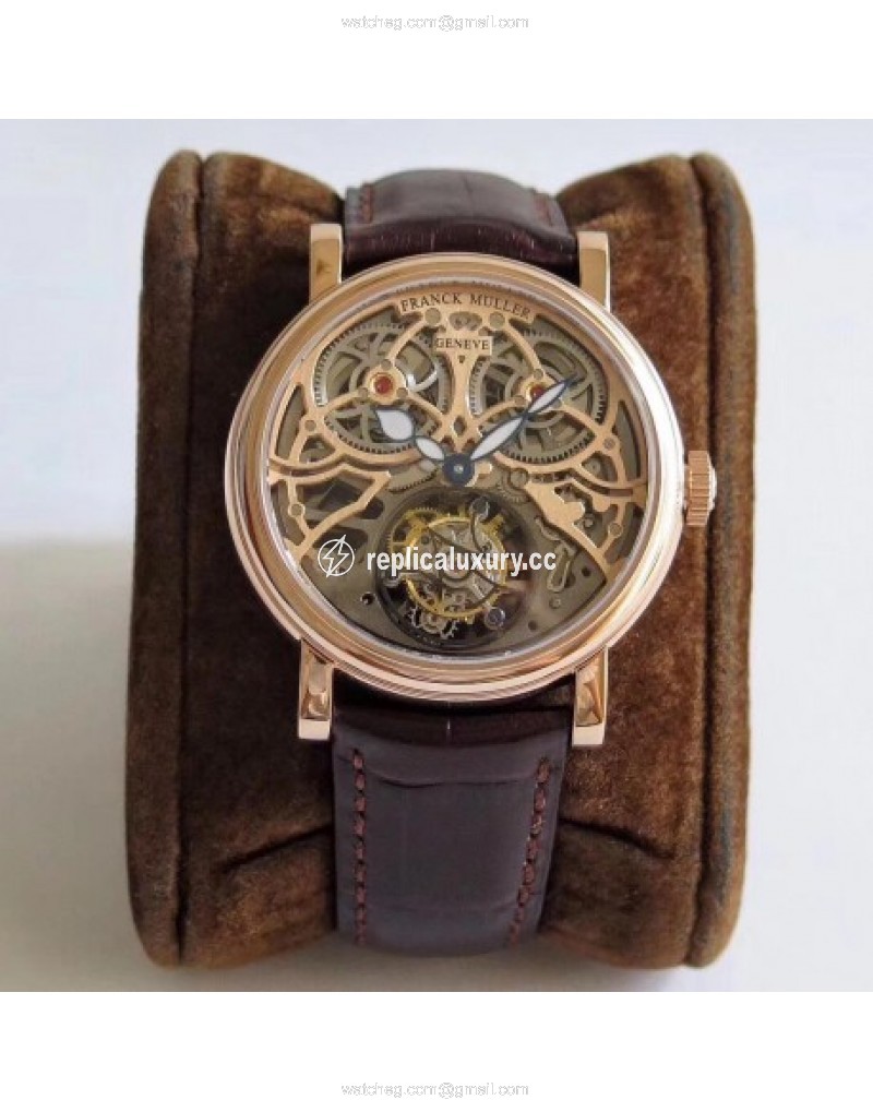Franck Muller Giga Tourbillon TW Rose Gold Skeleton Rose Gold 