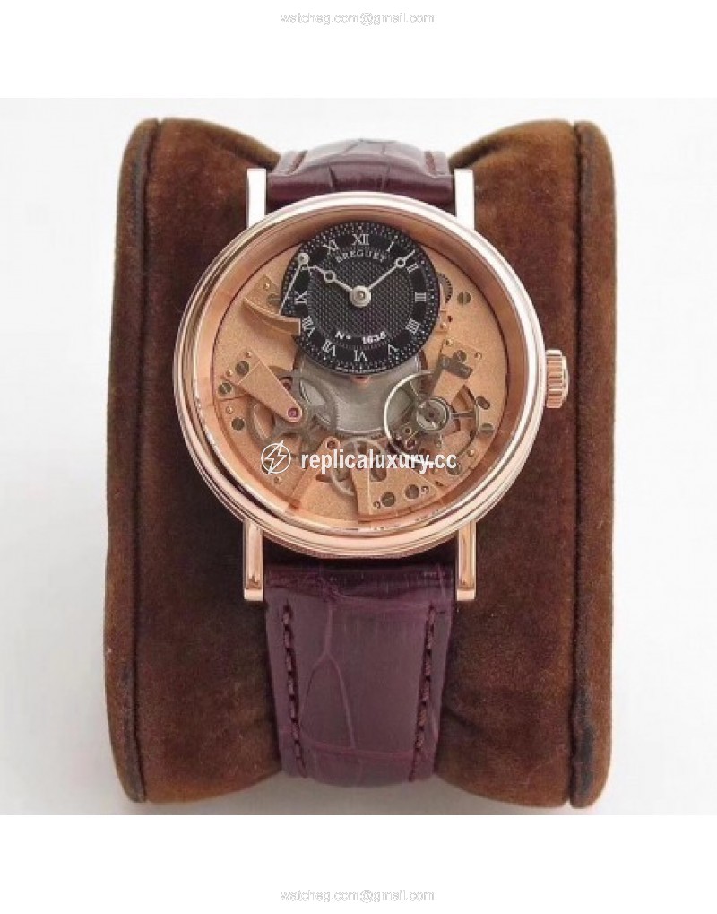 Breguet Tradition 7027 7027BR/R9/9V6 Noob Rose Gold Rose Gold Skeleton 