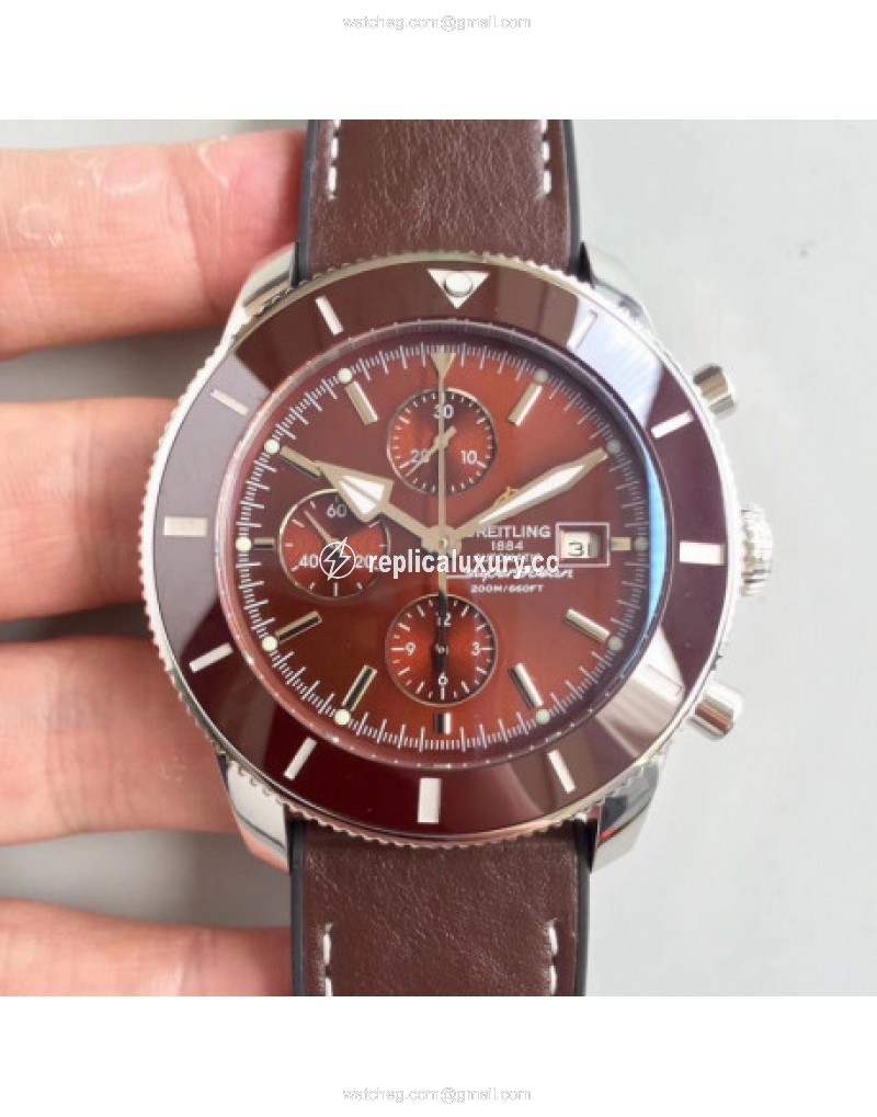 Breitling Superocean Heritage II Chronograph 46 A1331233/Q616 Noob Stainless Steel Brown 