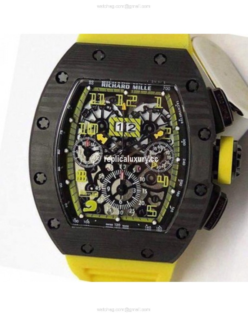 Richard Mille RM011-FM Felipe Massa Chronograph Forged Carbon Yellow 