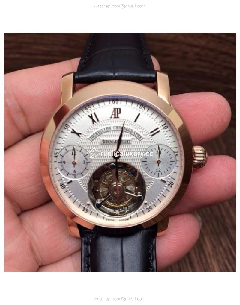 Audemars Piguet Jules Audemars Tourbillon Rose Gold White 