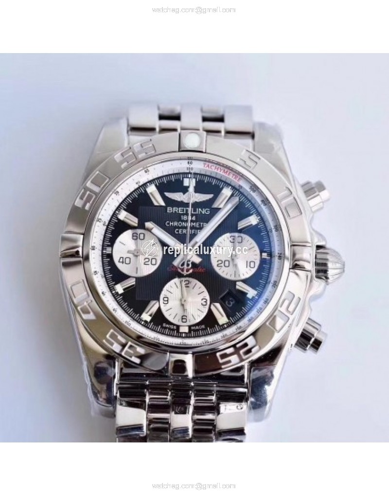 Breitling Chronomat 44 AB011012/B967/375A GF Stainless Steel Black 