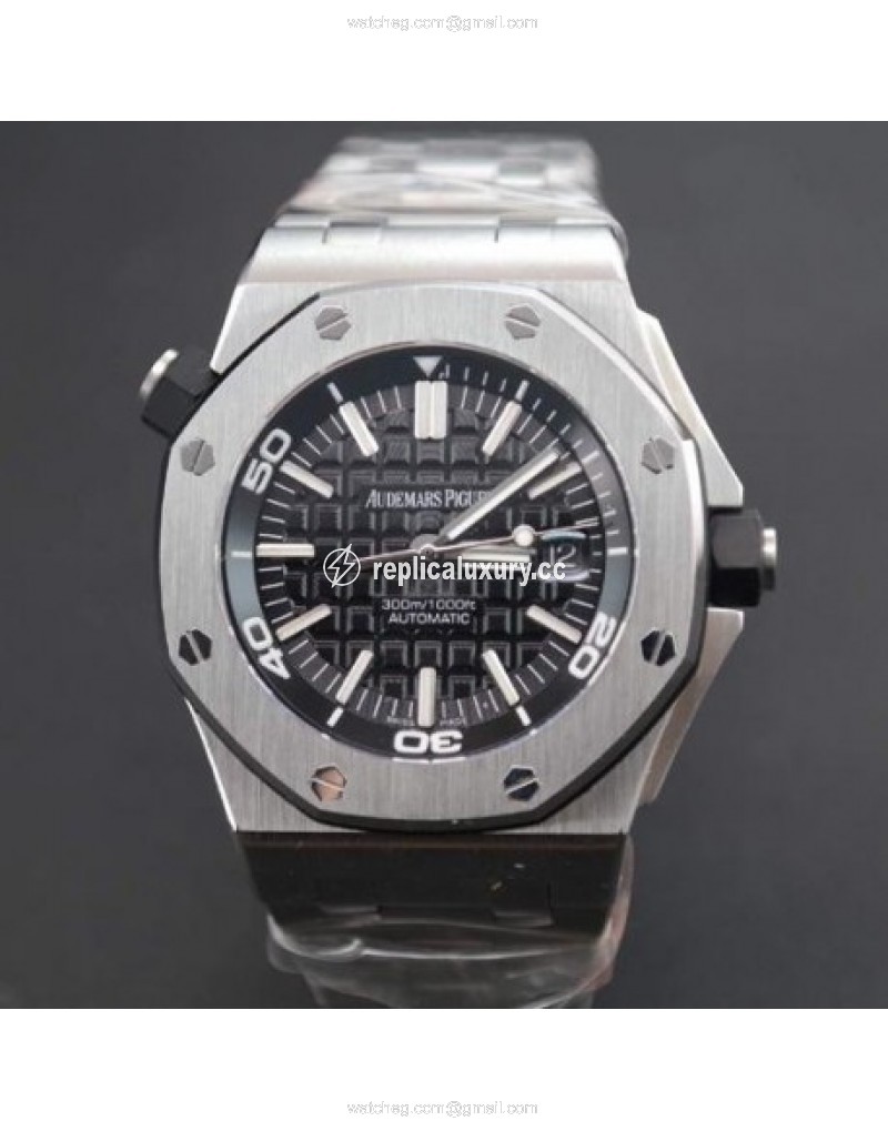 Audemars Piguet Royal Oak Offshore Diver 15703 Stainless Steel Black 
