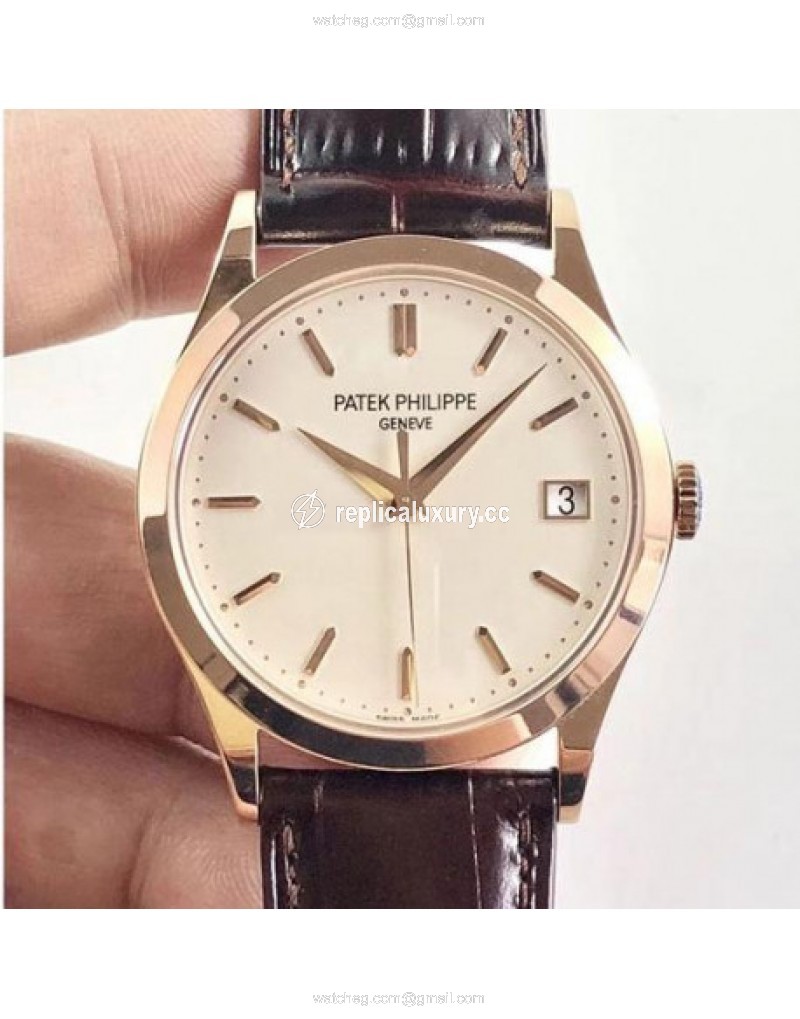 Patek Philippe Calatrava 5296R-010 ZF Rose Gold Beige 