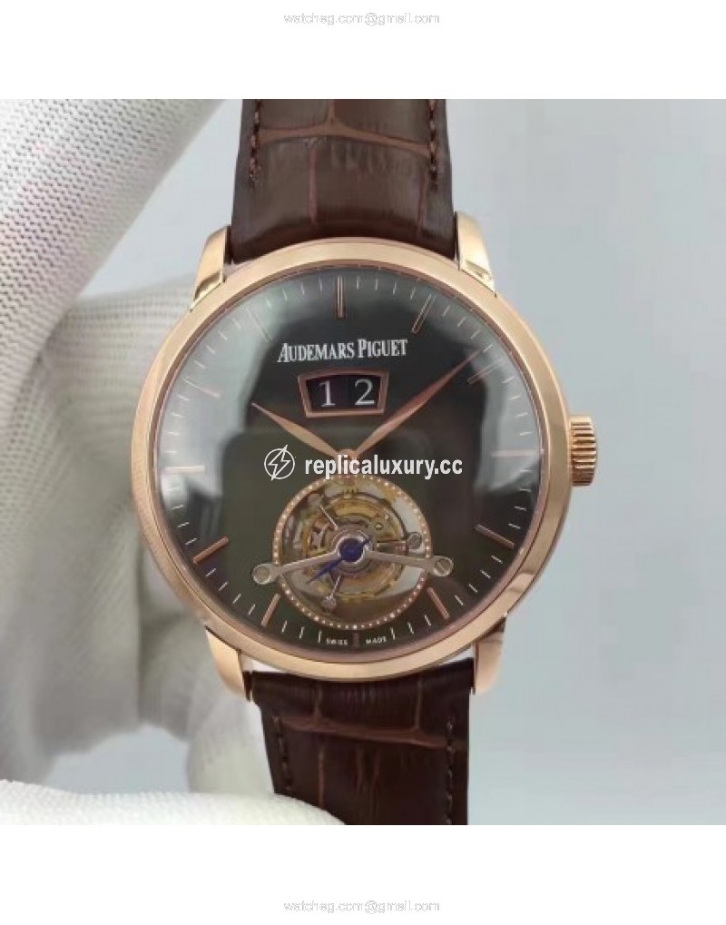 Audemars Piguet Jules Audemars Tourbillon Grande Date 26559 TF Rose Gold Black 