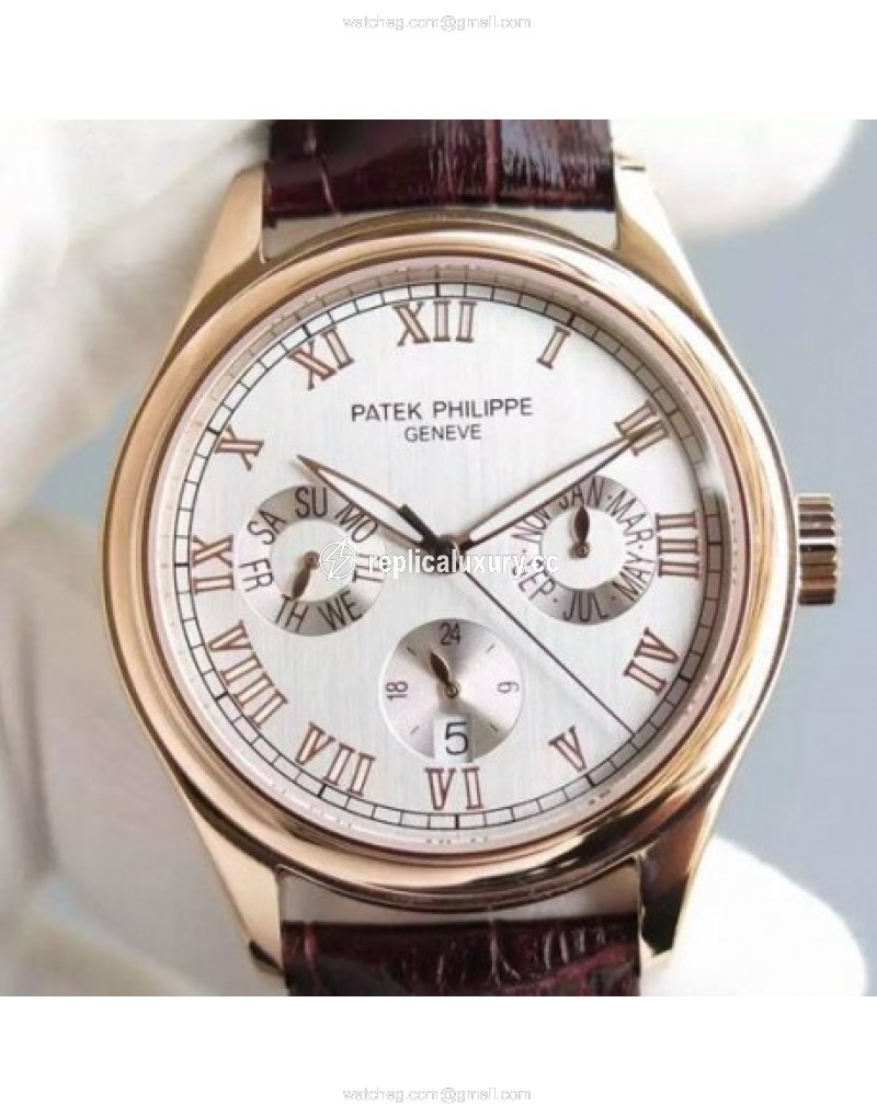 Patek Philippe Annual Calendar 5035R Rose Gold White 