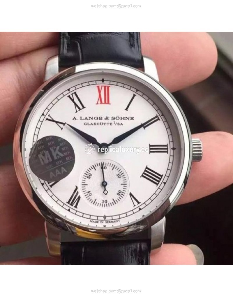 A. Lange & Sohne Saxonia Stainless Steel White 