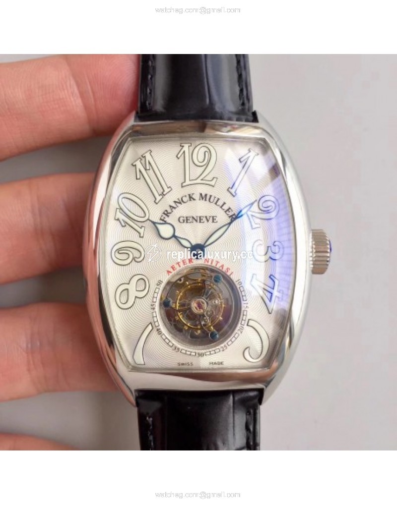 Franck Muller Cintree Curvex Imperial Tourbillon 8880 T LH Stainless Steel White 