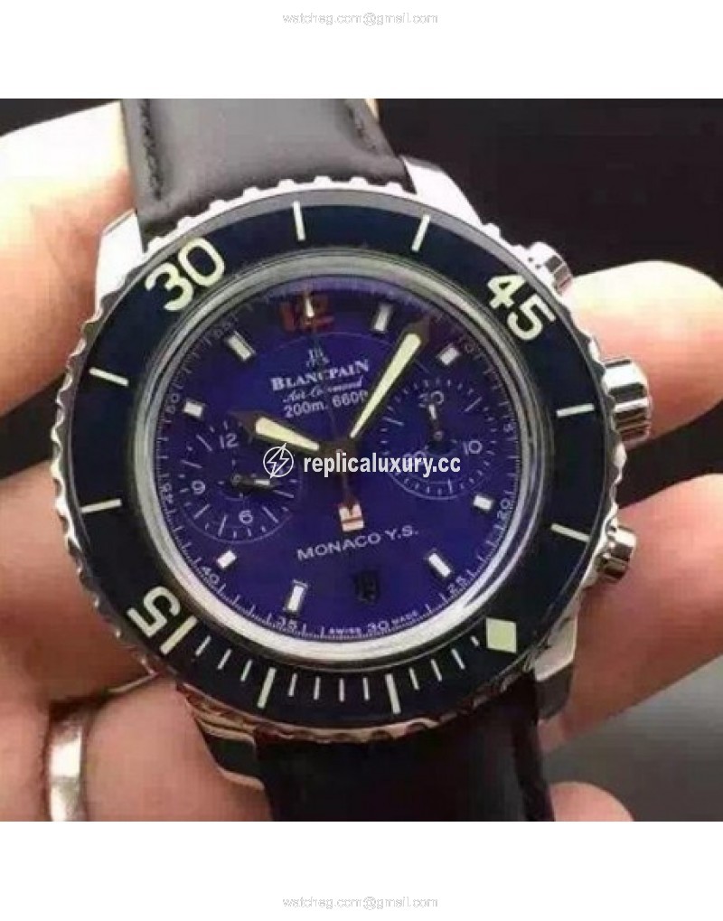 Blancpain Air Command Monaco YS Stainless Steel Blue 