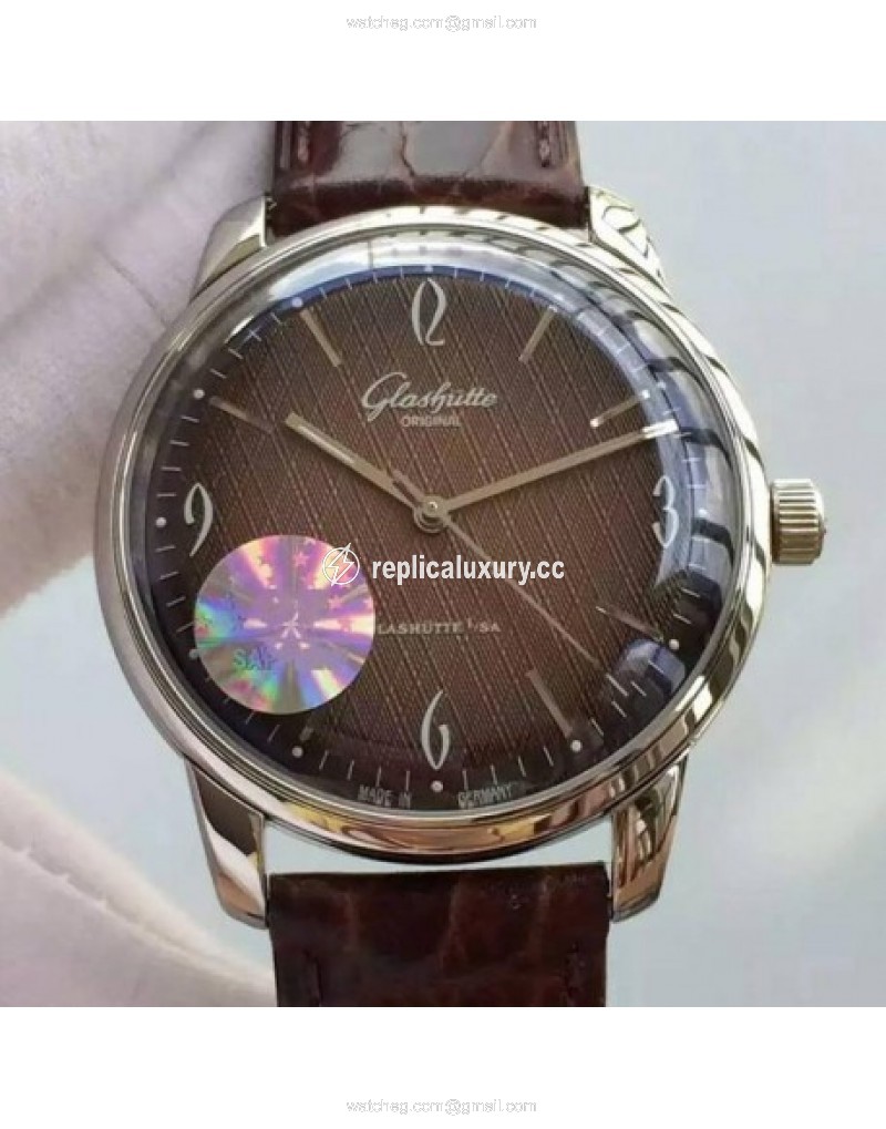 Glashutte Senator Sixties Stainless Steel Brown 