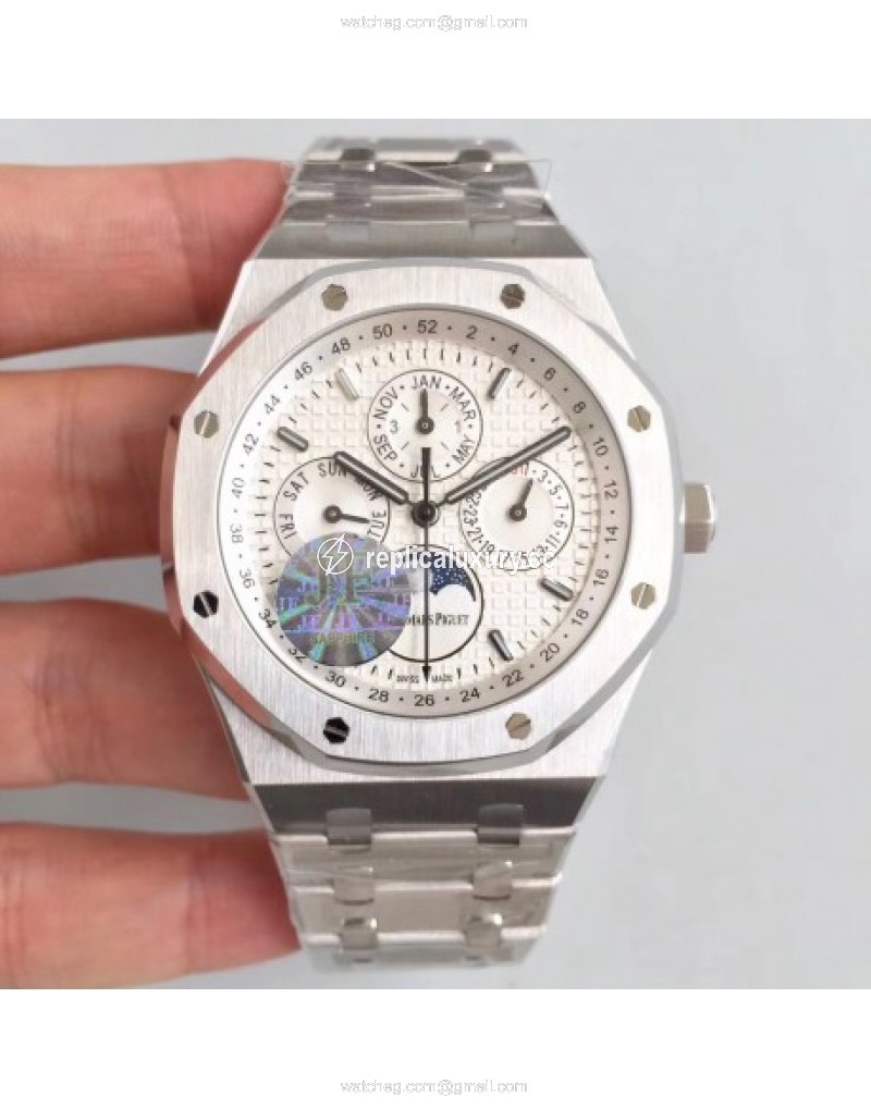 Audemars Piguet Royal Oak Perpetual Calendar 41MM 26574ST.OO.1220ST.01 JF Stainless Steel Silver 