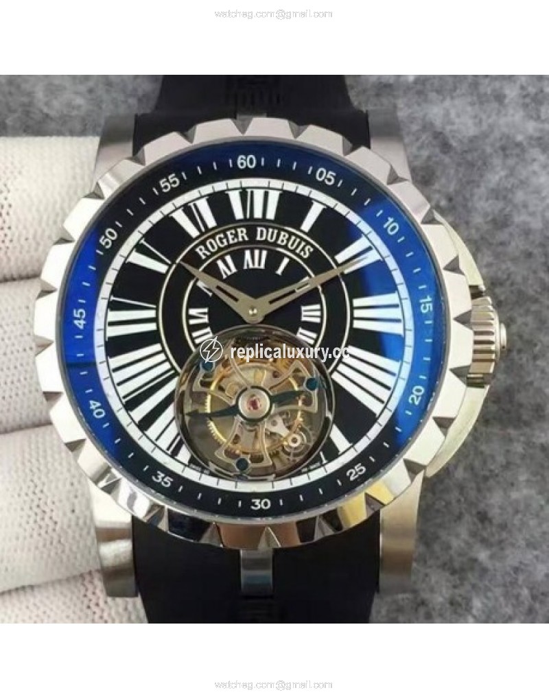 Roger Dubuis Excalibur Tourbillion Stainless Steel Black 
