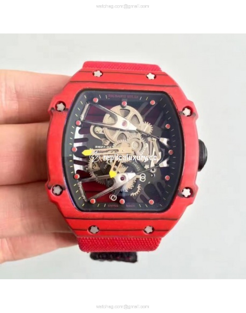 Richard Mille RM27-02 KV Red Forged Carbon Black & Skeleton 