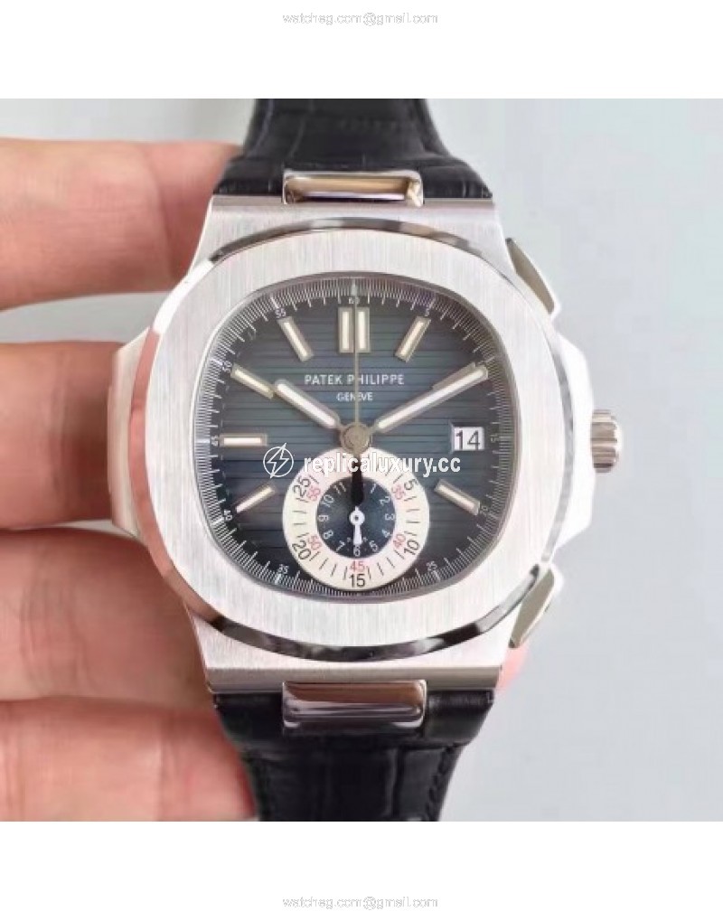 Patek Philippe Nautilus Chronograph 5980 JF Stainless Steel Blue 