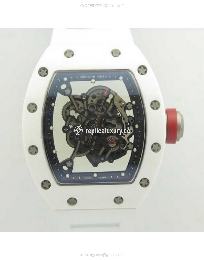 Richard Mille RM055 KV V2 White Ceramic Skeleton 