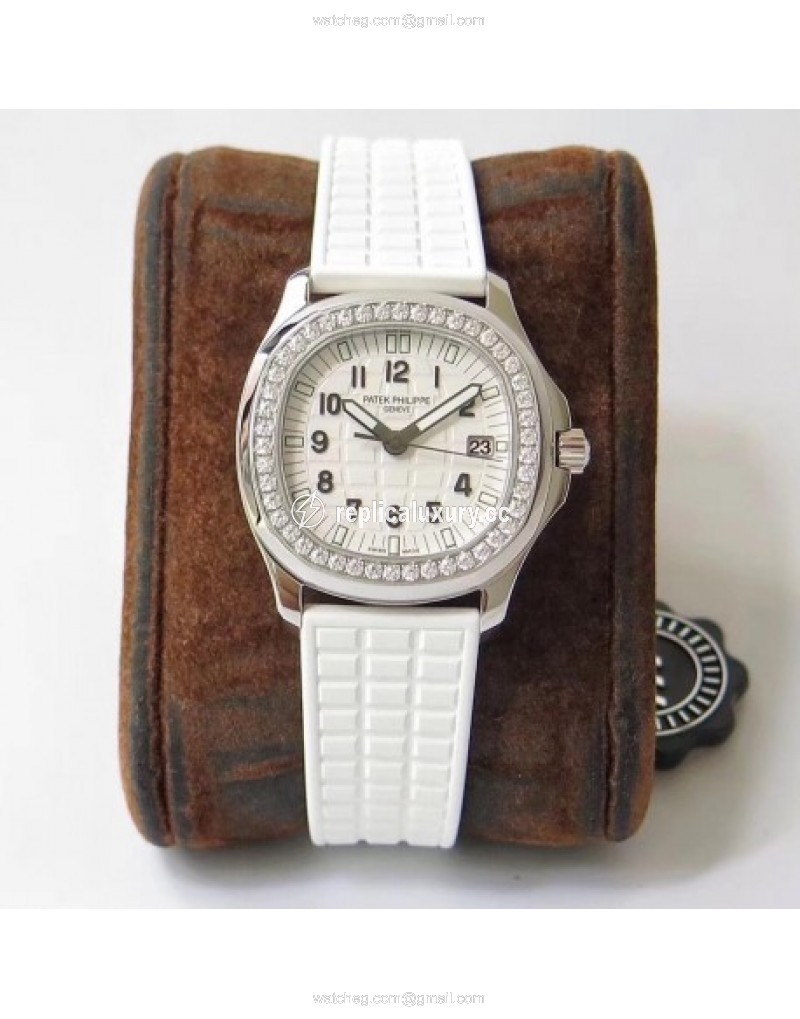 Patek Philippe Aquanaut Luce Ladies 5067A-024 PP Stainless Steel & Diamonds White 