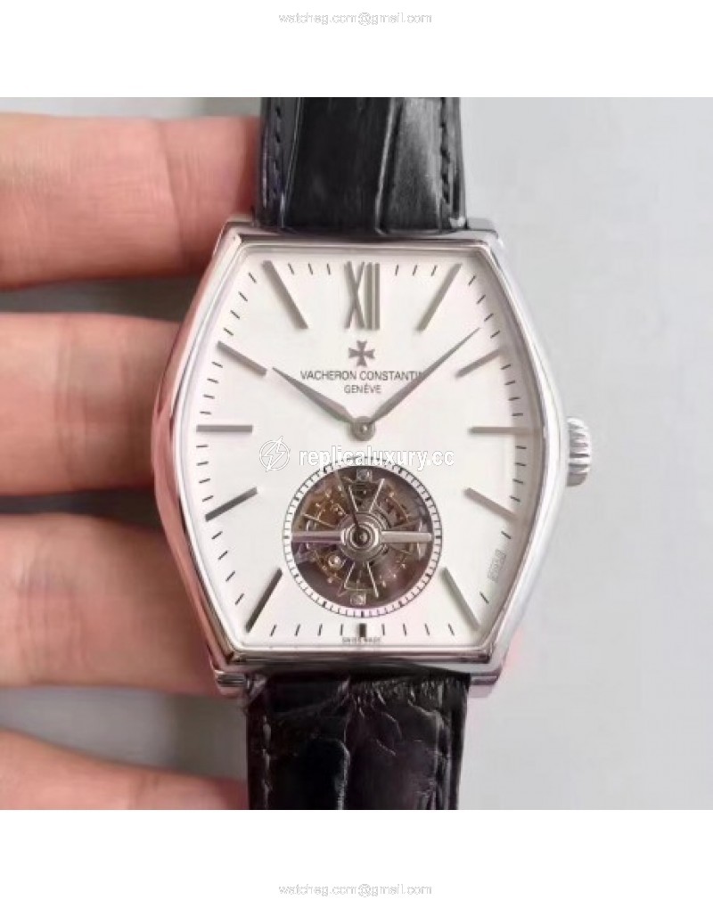 Vacheron Constantin Malte Tourbillon 30130/000R-9754 JF Stainless Steel White 