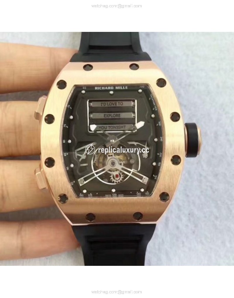Richard Mille RM69 Erotic Tourbillon KV Rose Gold Black 