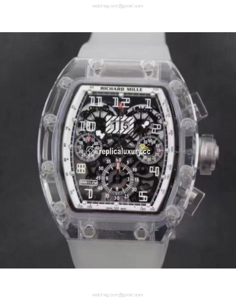Richard Mille RM011-FM Shappire White & Skeleton 
