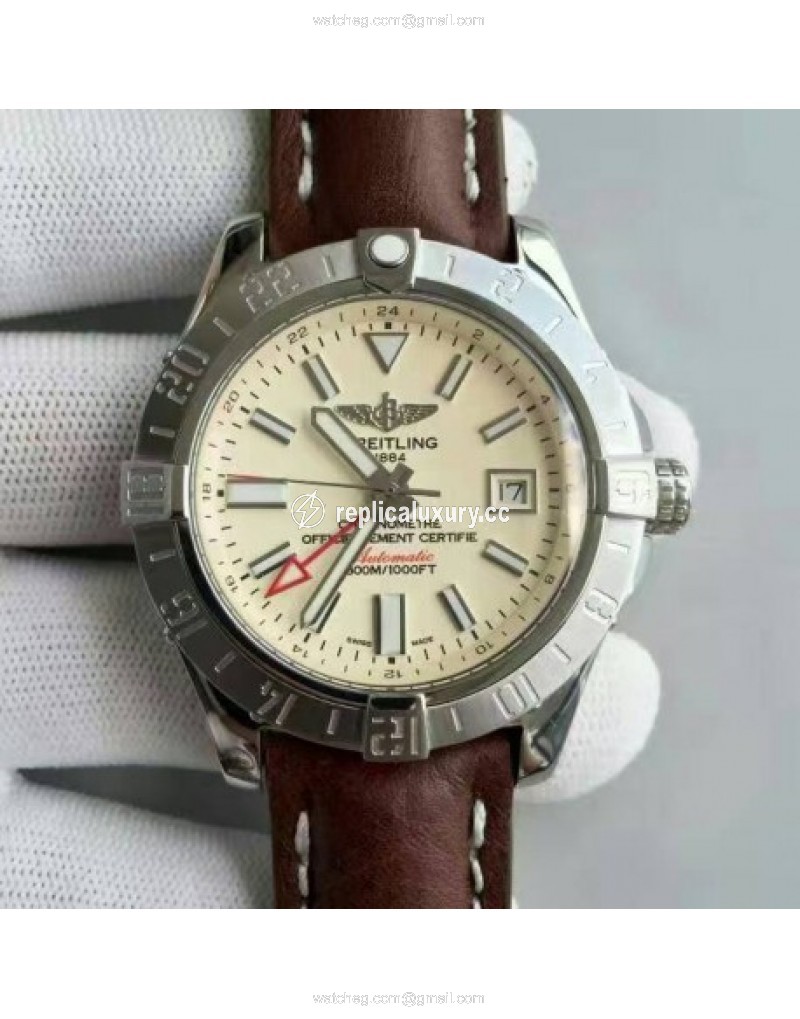Breitling Avenger II GMT A3239011/G778/437X/A20BA.1 Noob Stainless Steel White 