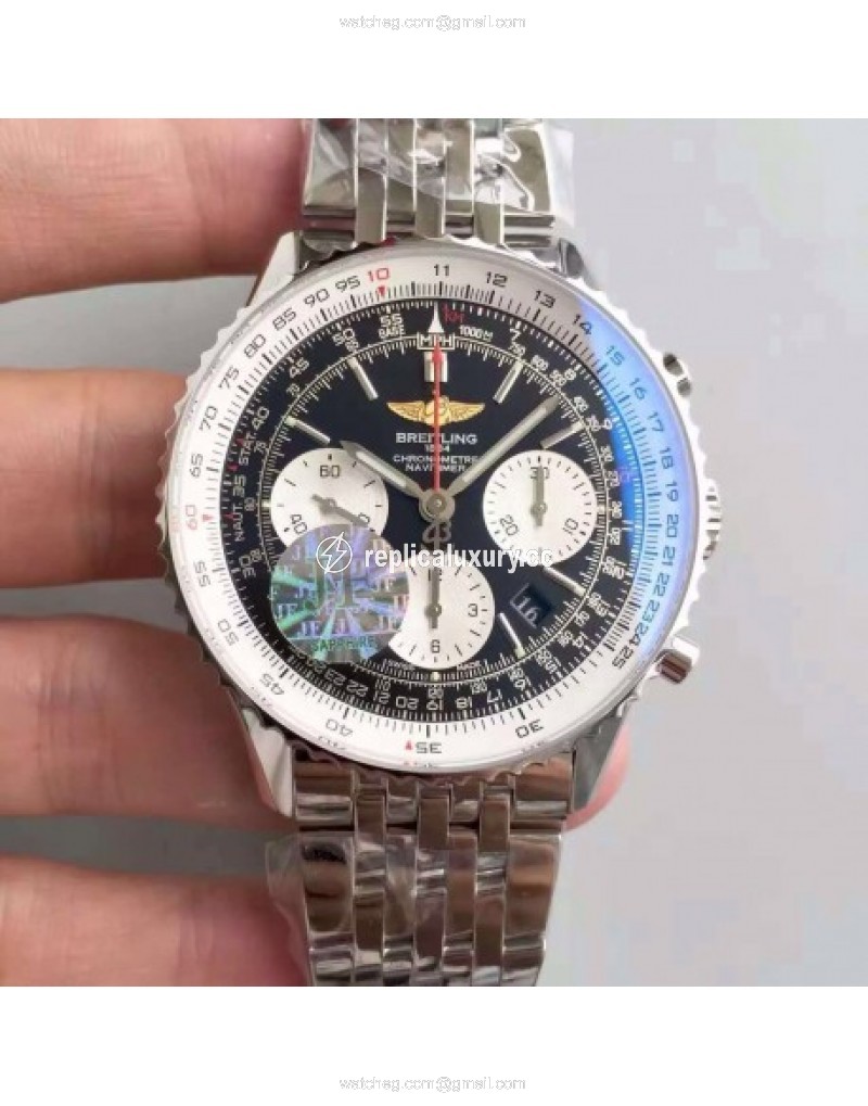 Breitling Navitimer 01 AB0121211B1A1 JF Stainless Steel Black 