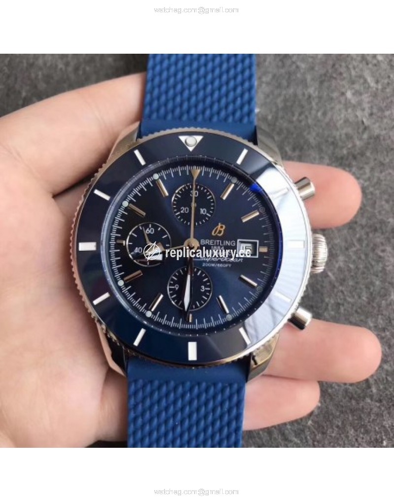 Breitling Superocean Heritage II Chronograph 46 A1331216 Noob Stainless Steel Blue 