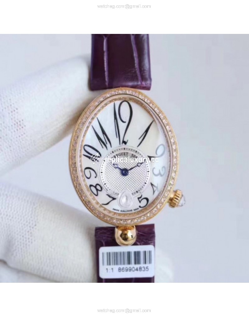 Breguet Reine de Naples 8918BR/58/964/D00D ZF Rose Gold & Diamonds Mother Of Pearl 