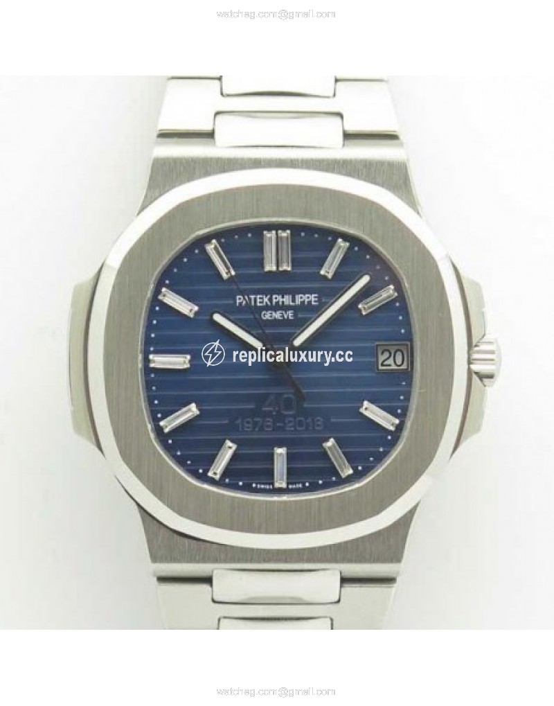 Patek Philippe Nautilus 5711/1P 40TH Anniversary JJ Stainless Steel Blue 