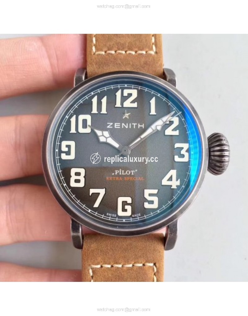 Zenith Pilot Type 20 Extra Special Ton Up 11.2430.679.21.C801 XF Stainless Steel Anthracite 