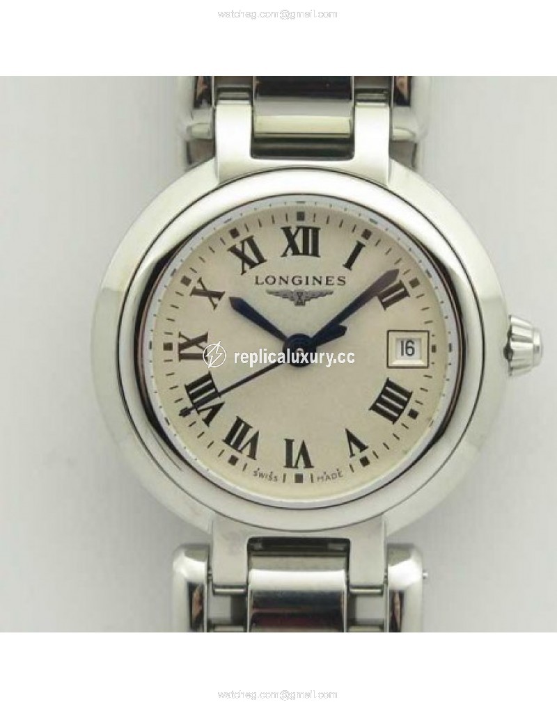 Longines Primaluna Elegant Ladies L8.110.4.71.6 GS Stainless Steel White 