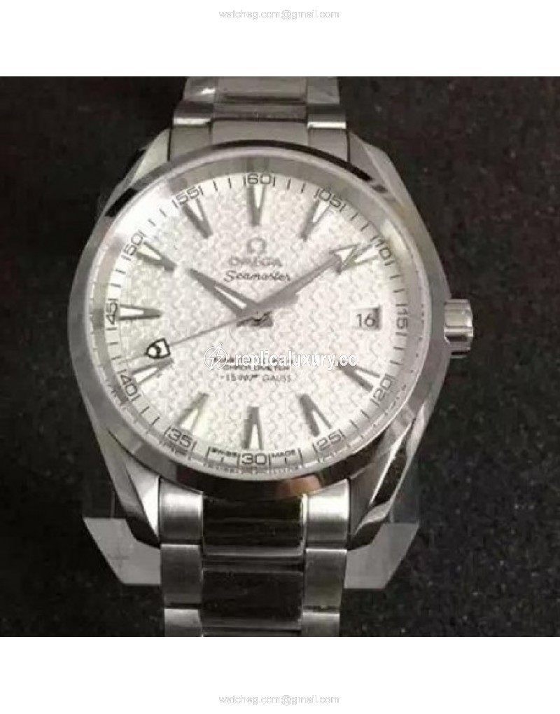 Omega Aqua Terra "James Bond" 41MM Stainless Steel White Textured 
