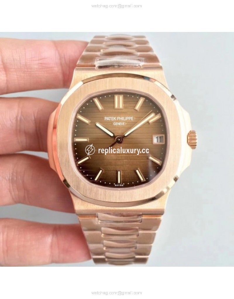 Patek Philippe Nautilus 5711/1R-001 PF Rose Gold Chocolate 
