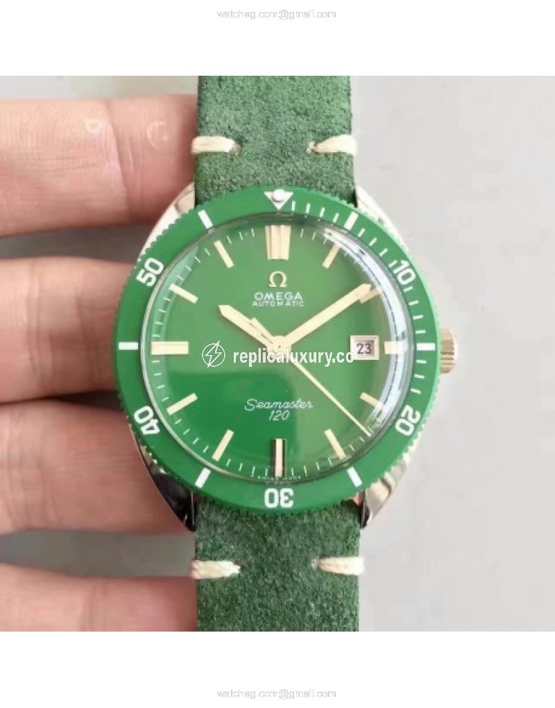 Omega Seamaster 120 Vintage 135.0027 1969 JH Stainless Steel Green 