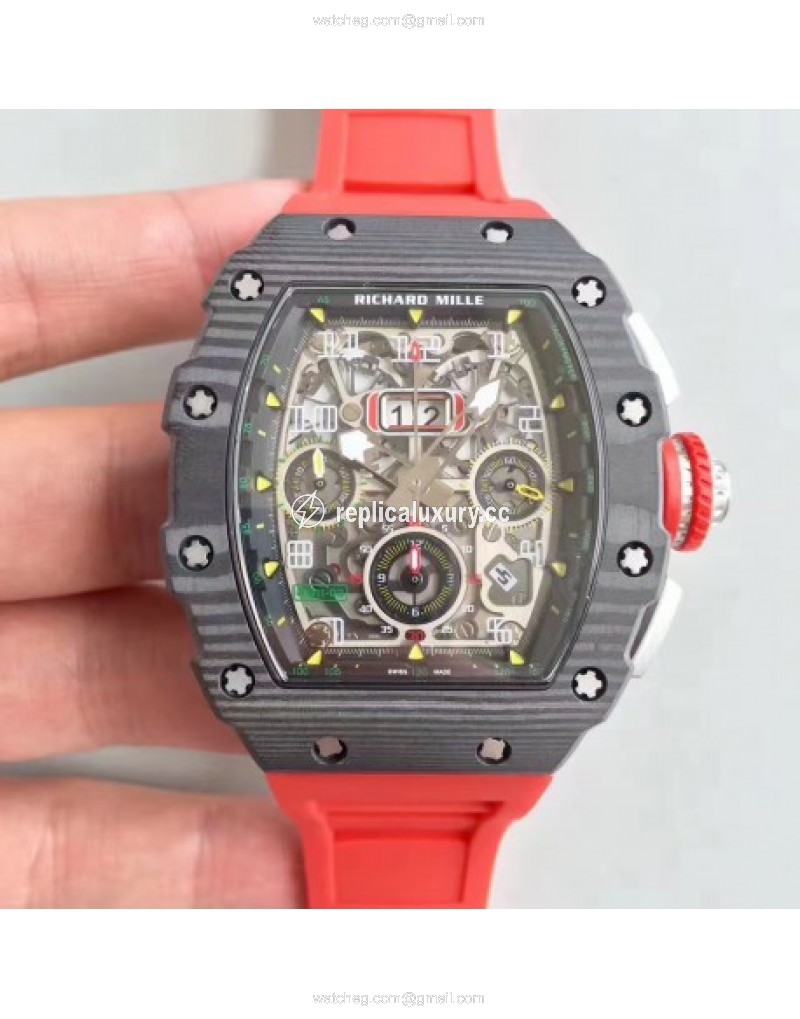 Richard Mille RM011-03 Flyback Chronograph KV Forged Carbon Black Skeleton 