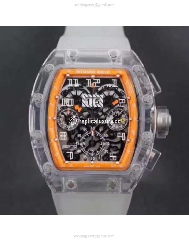 Richard Mille RM011-FM Shappire Orange & Skeleton 