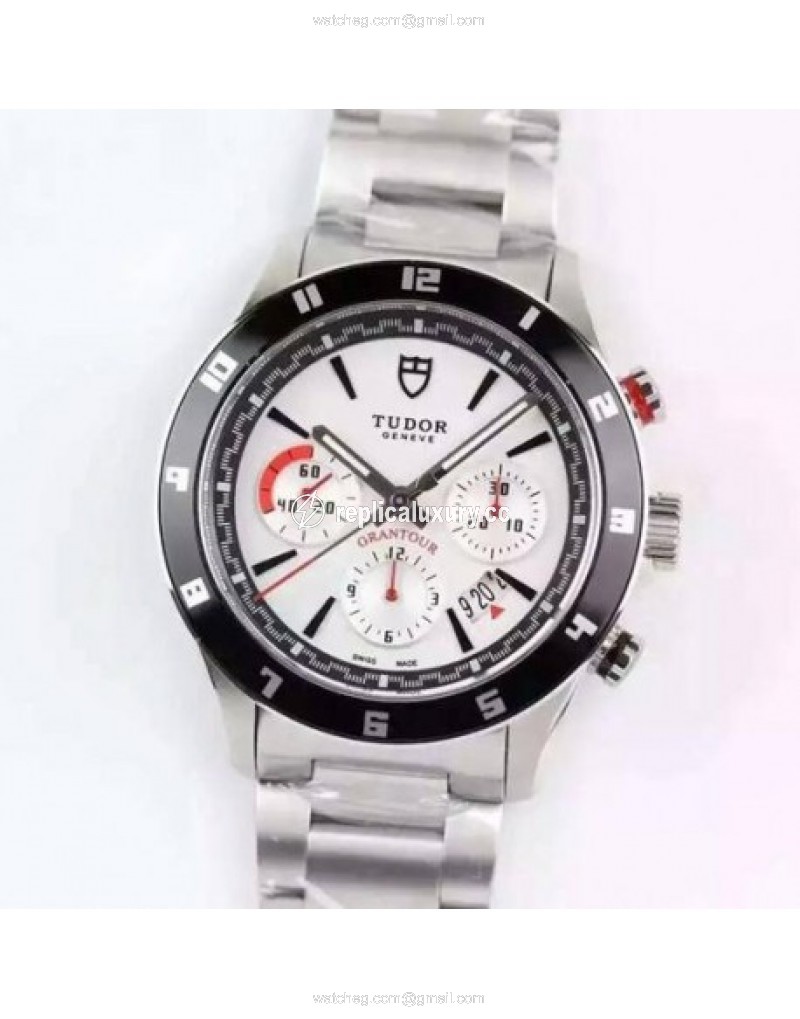 Tudor Grantour Stainless Steel White 